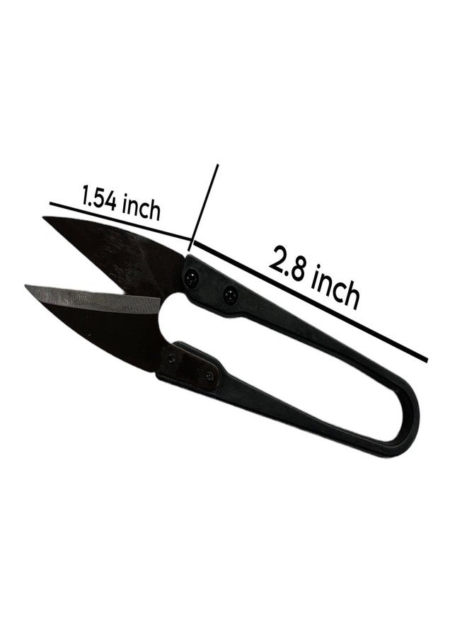 Zenith Metal Embroidery Sewing Snips Thread Cutter Scissors (Black) - Set of 2 - Image 4